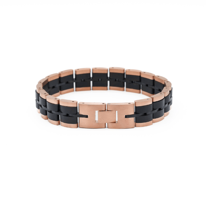 Bracelet Baldr Rose Gold & Zebrawood - Von Günther zu WindBracelets