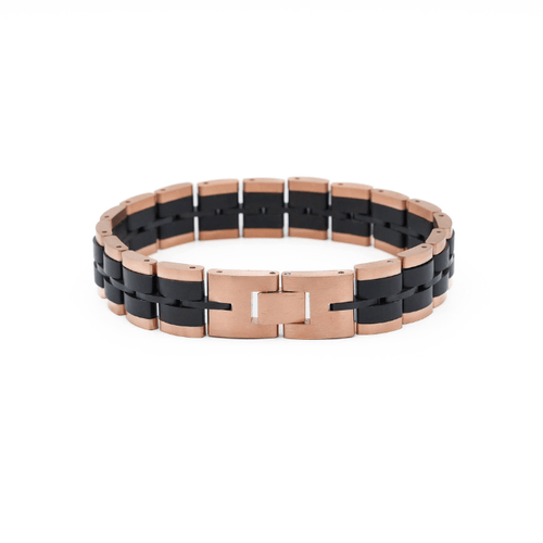 Bracelet Baldr Rose Gold & Zebrawood - Von Günther zu WindBracelets