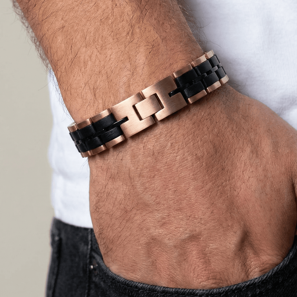Bracelet Baldr Rose Gold & Zebrawood - Von Günther zu WindBracelets