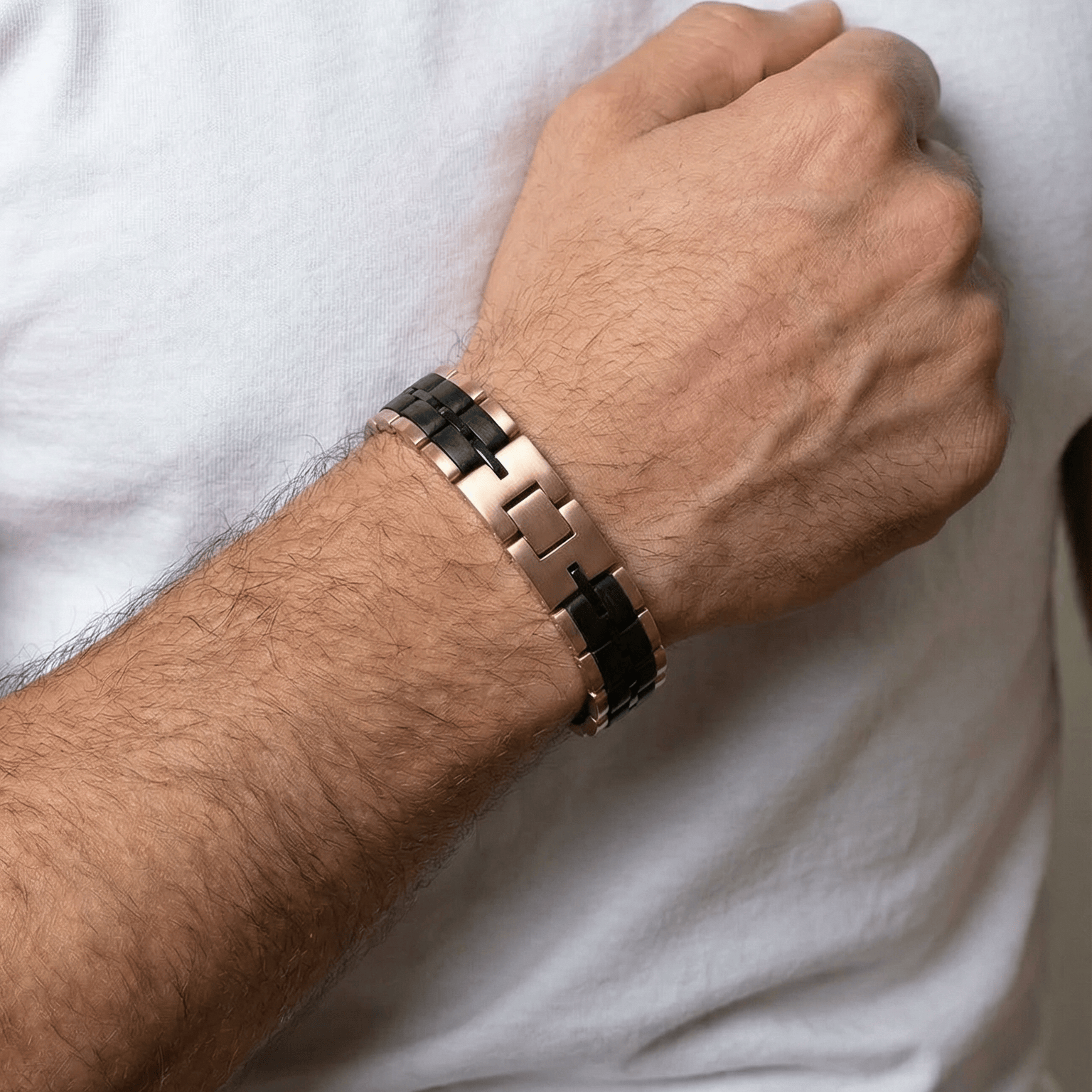 Bracelet Baldr Rose Gold & Zebrawood - Von Günther zu WindBracelets