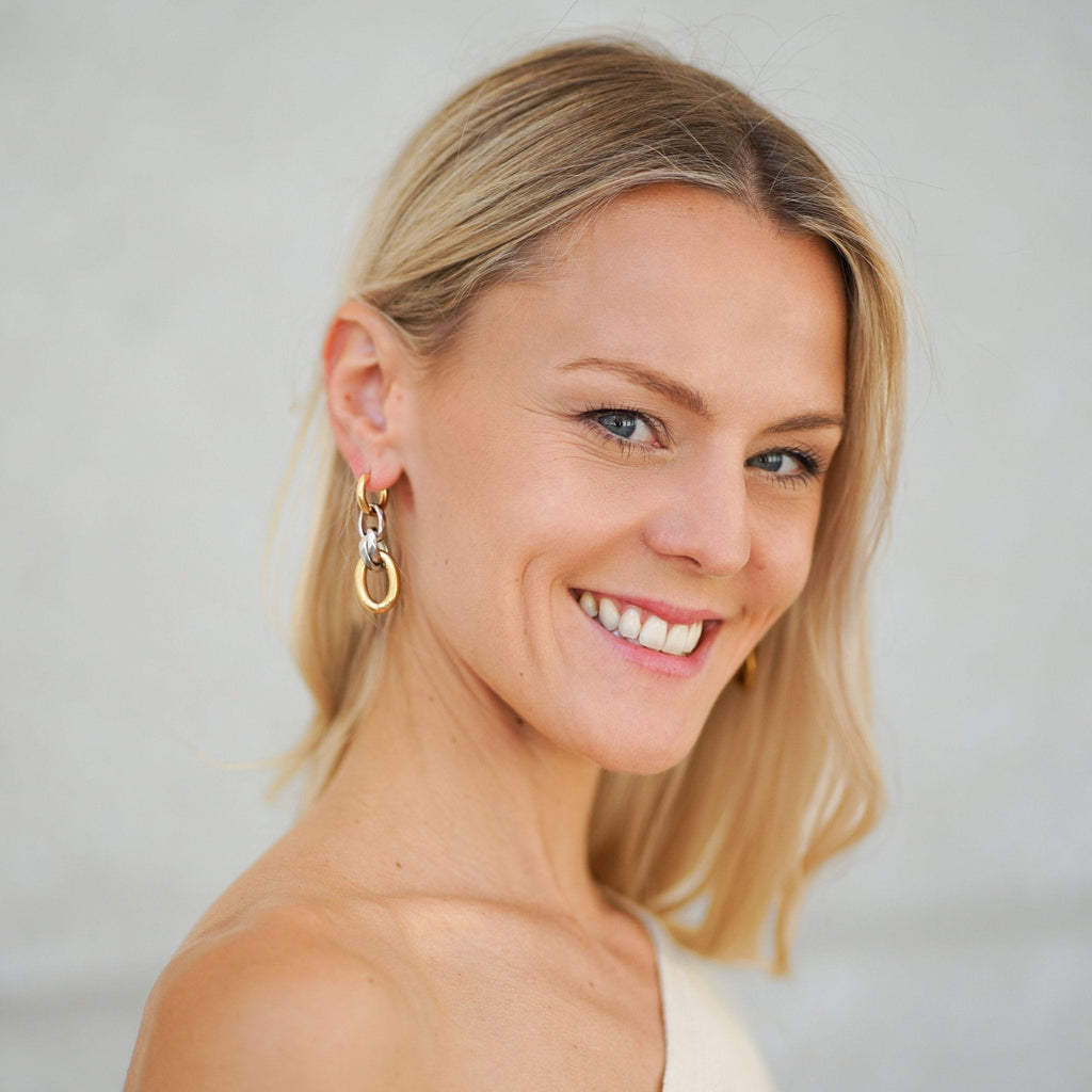 Earrings Chain II - Gold Plated Chain Drop Earrings - Von Günther zu WindEarrings