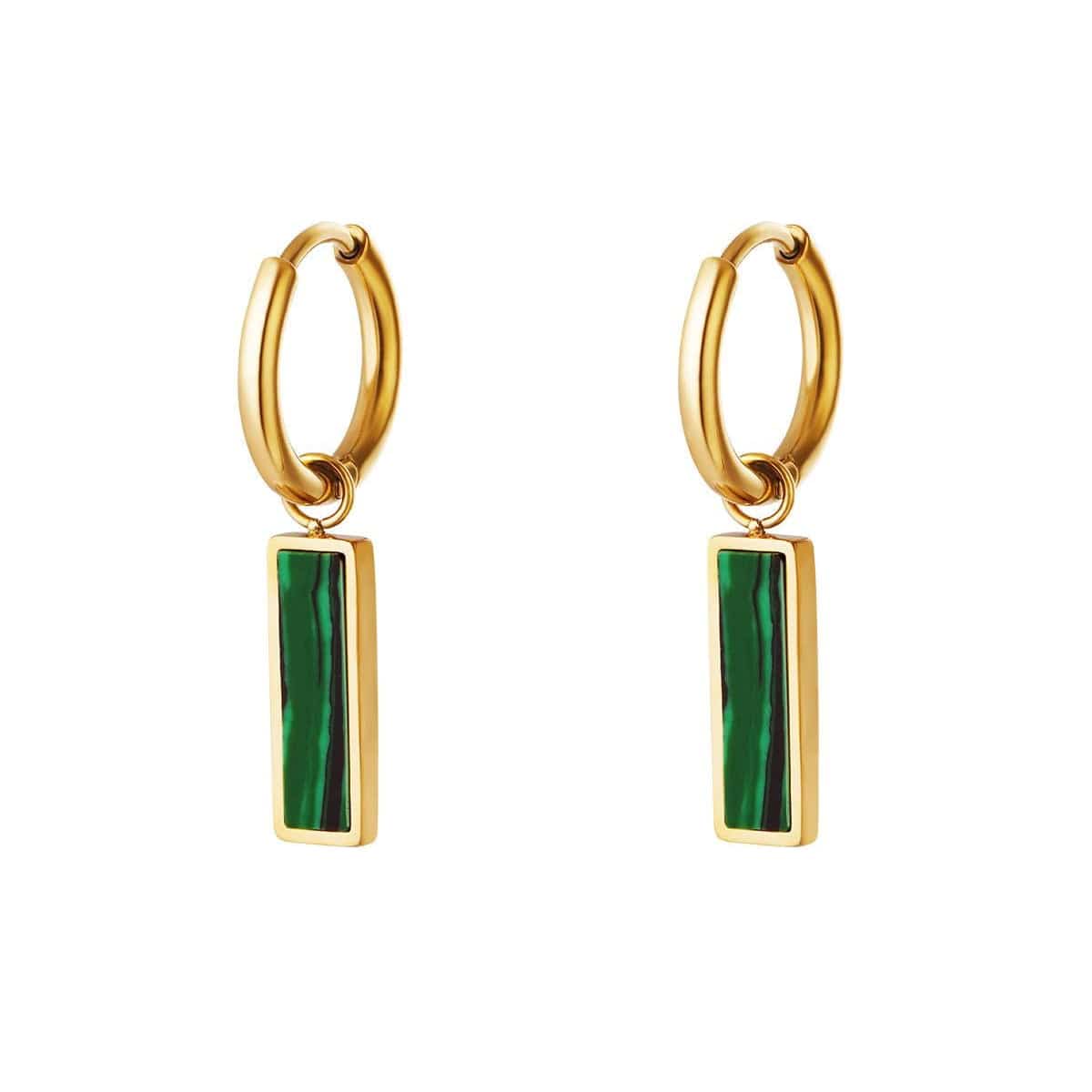 Earrings Fresh - Gold Plated Modern Fresh Design - Von Günther zu WindEarrings