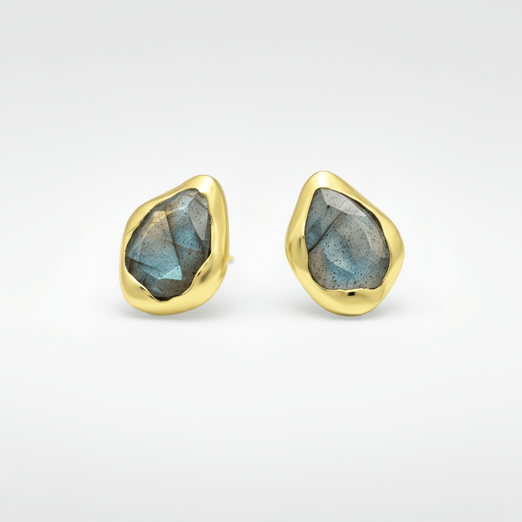 Earrings Iris - Sterling Silver Labradorite Teardrop Earrings - Von Günther zu WindEarrings