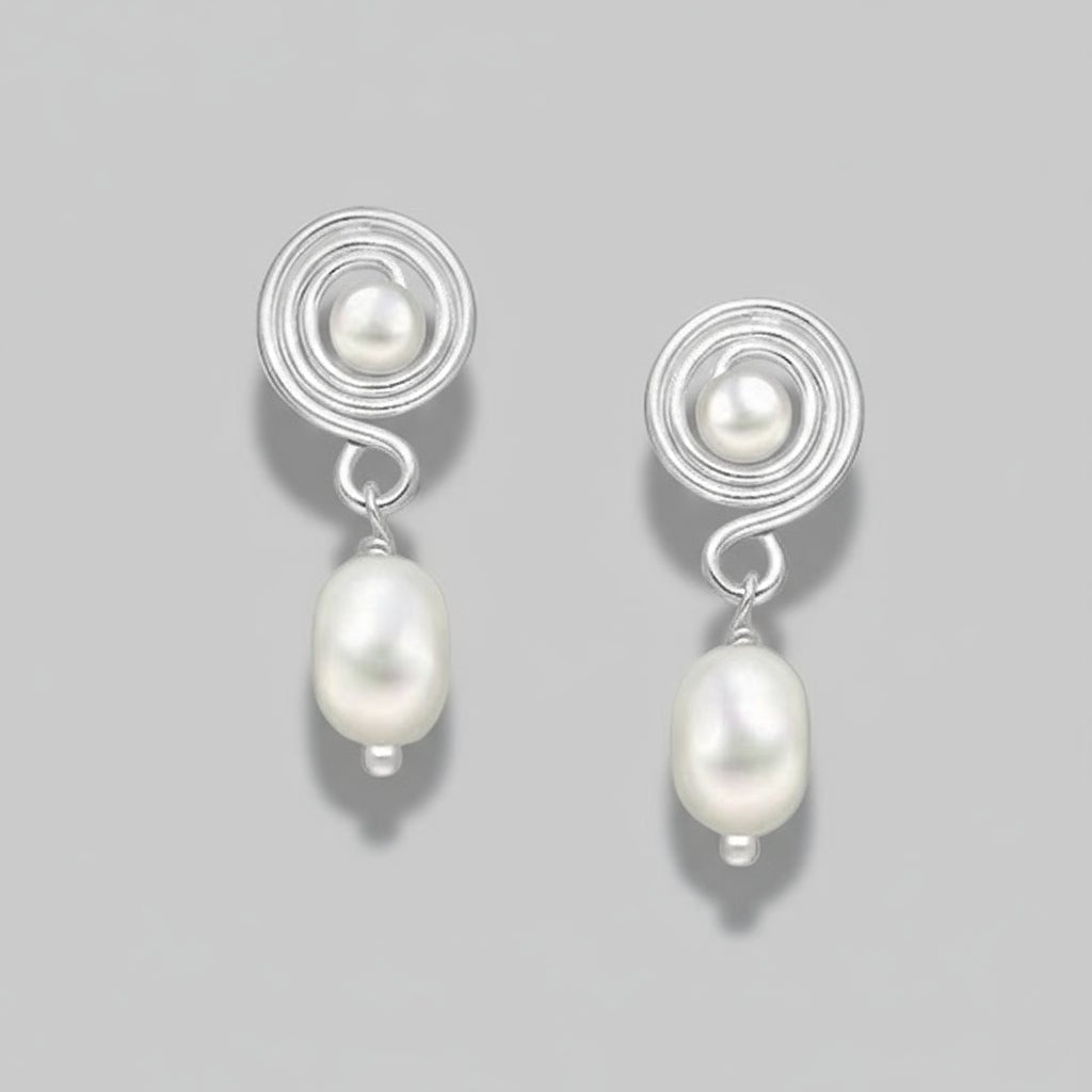 Earrings Maze - Gold Plated Geometric Maze Design - Von Günther zu WindEarrings