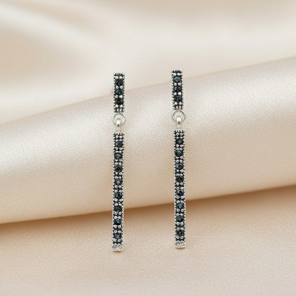 Earrings Night Dinner - Sterling Silver Elegant Evening Earrings - Von Günther zu WindEarrings