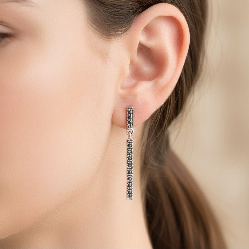 Earrings Night Dinner - Sterling Silver Elegant Evening Earrings - Von Günther zu WindEarrings