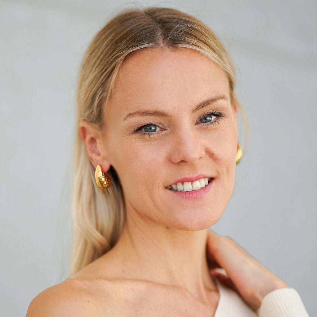 Earrings Selena - Gold Plated Elegant Statement Earrings - Von Günther zu WindEarrings