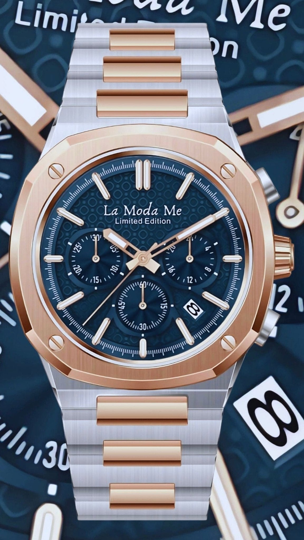 King Harald's Blue Jewel AG6 Watch - Premium Luxury Timepiece - Von Günther zu WindWatches