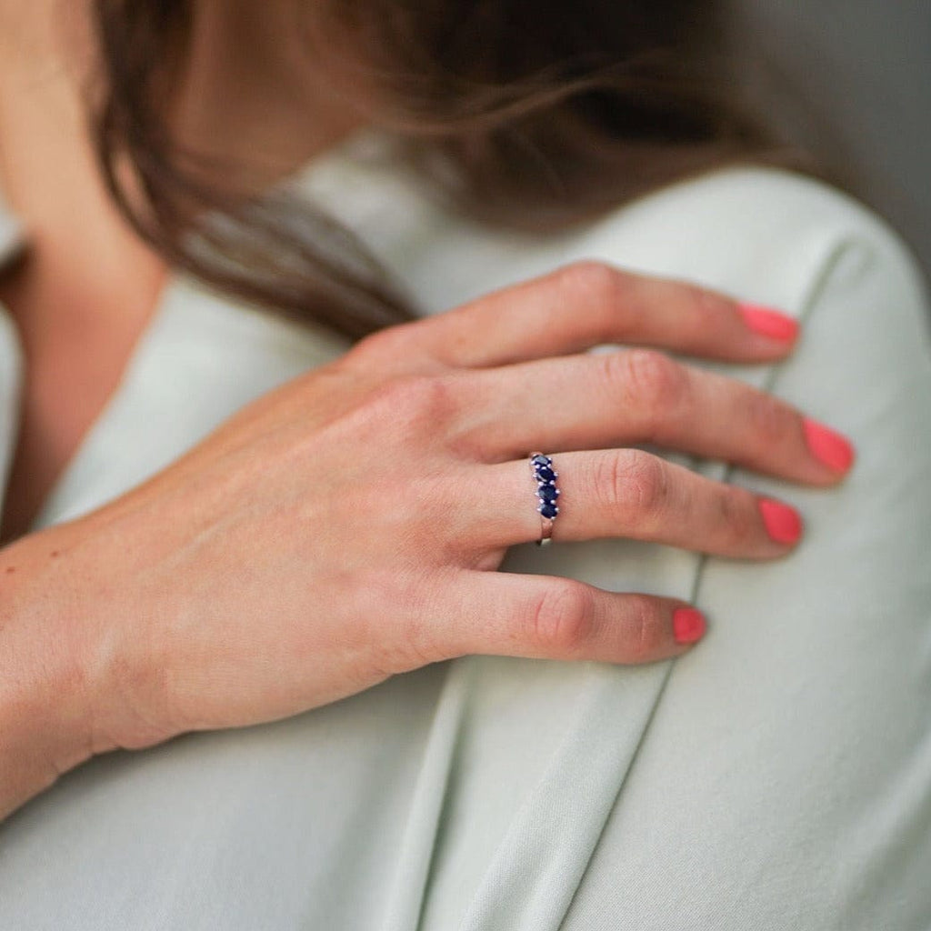 Ring Night - Sterling Silver Elegant Evening Ring