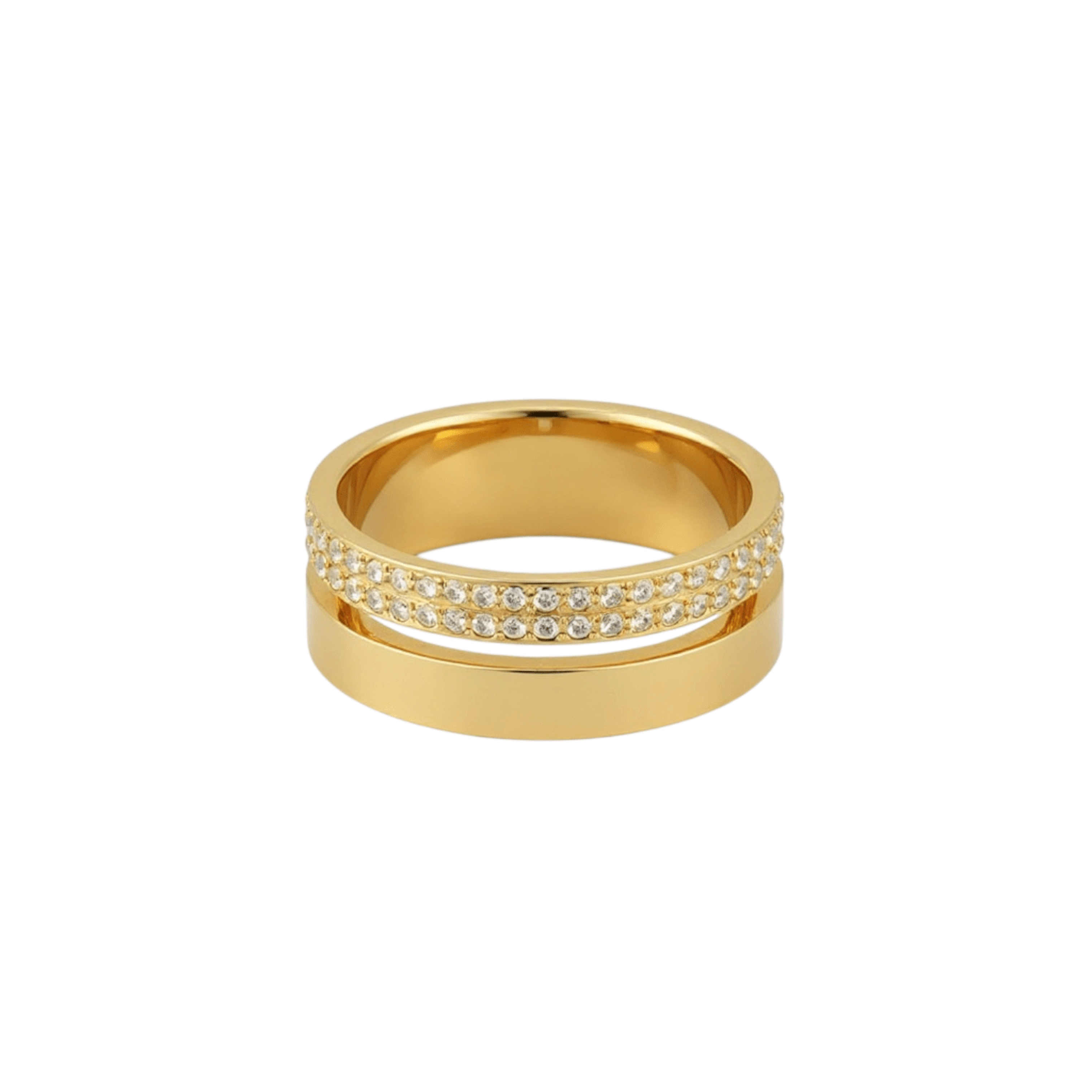 Ring Vera - Gold Plated Stainless Steel Stackable Ring