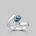 Ring Galaxy - Sterling Silver Abalone Shell Cosmic Ring - Von Günther zu WindRings
