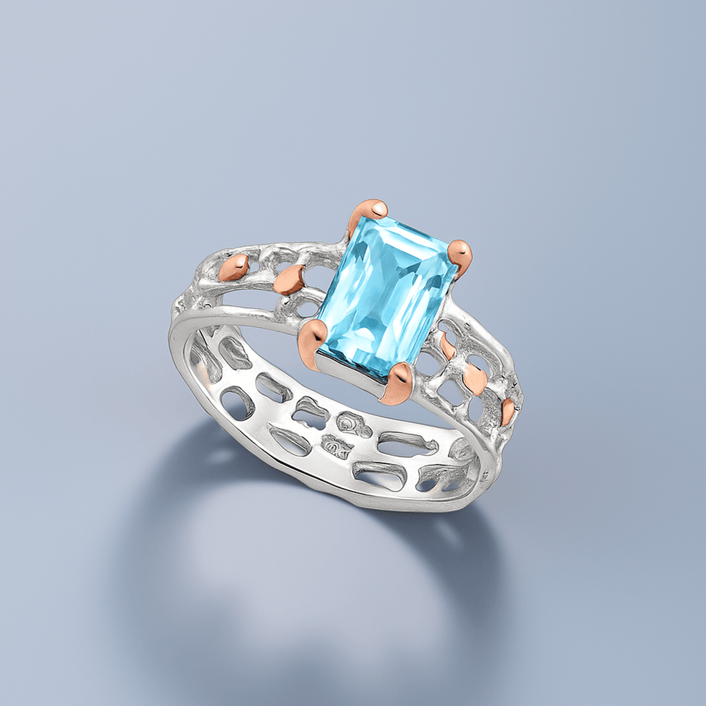Ring Imperial - Sterling Silver Sky Blue Topaz Luxury Ring - Von Günther zu WindRings