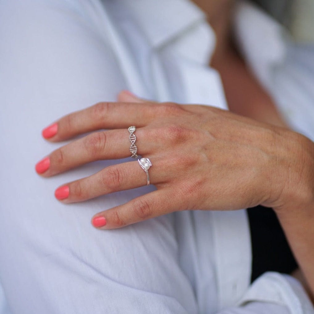 Ring Peace - Sterling Silver Minimalist Peace Symbol Ring - Von Günther zu WindRings