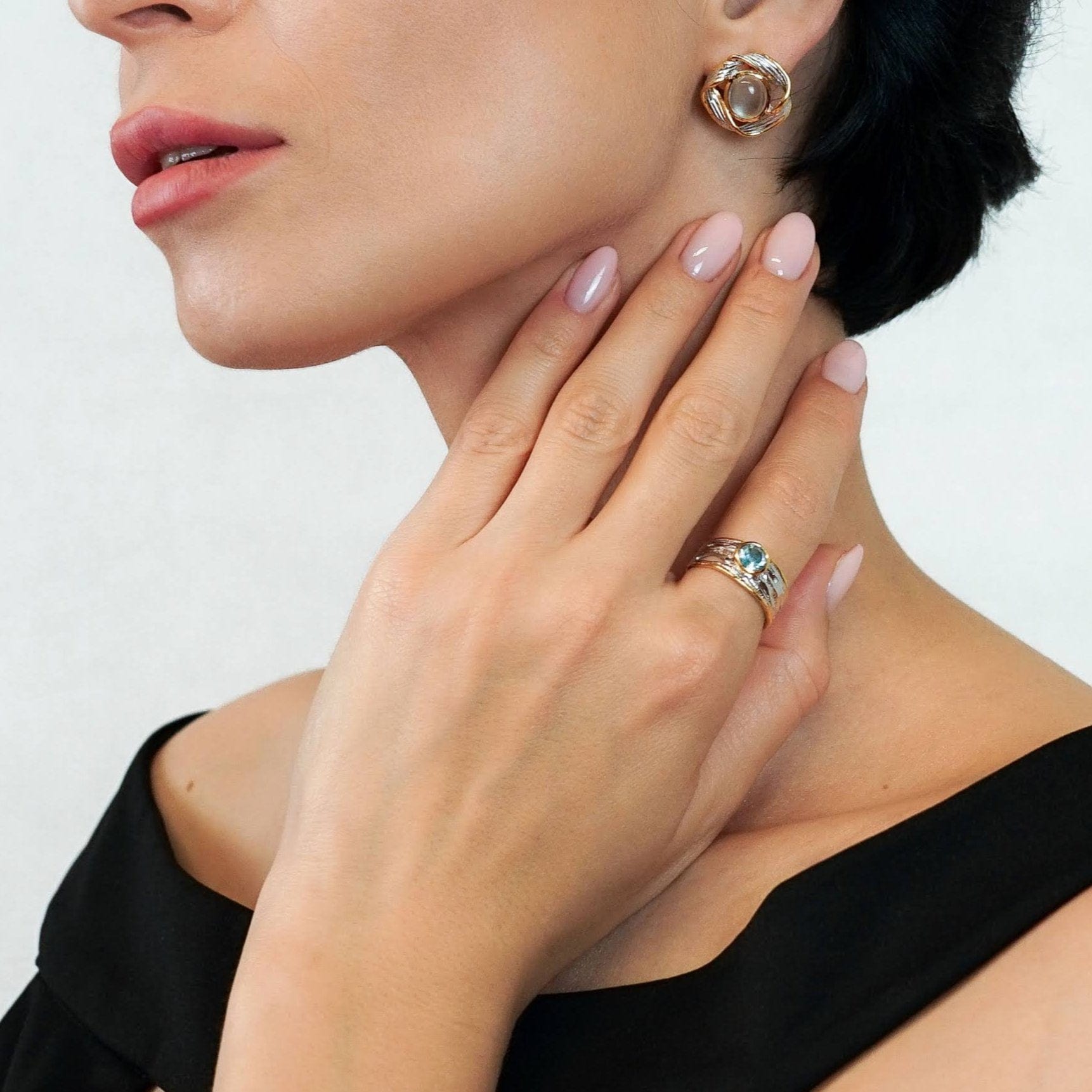 Ring Stella Azzurra - Sterling Silver Sky Blue Topaz Ring - Von Günther zu WindRings