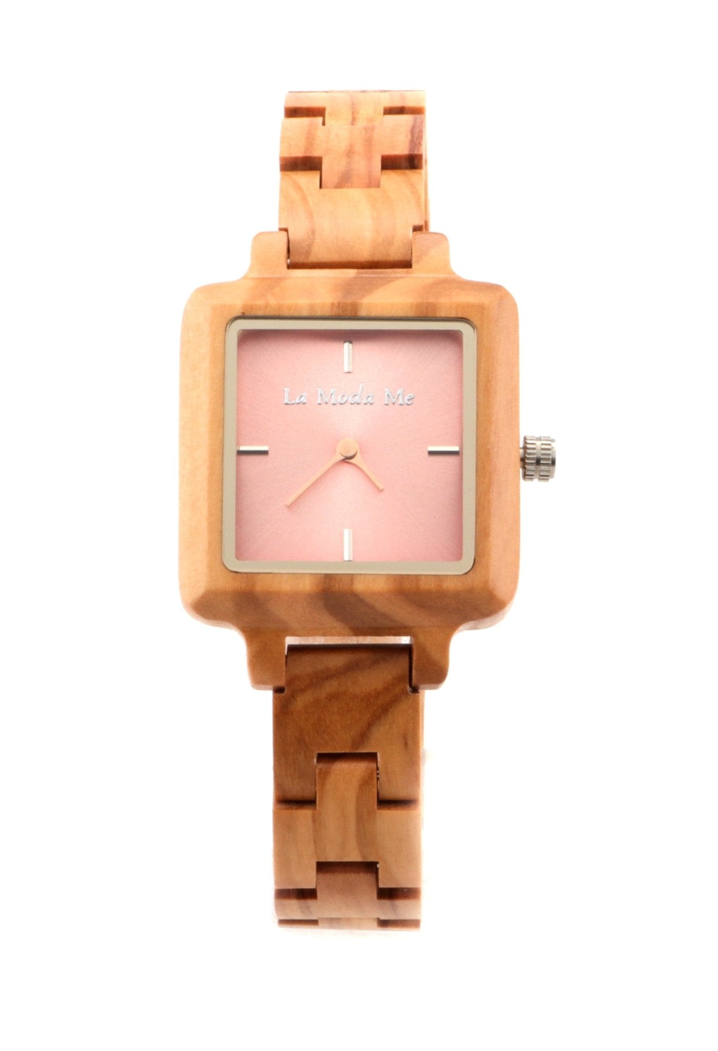 Watch La Piccola Natura - Eco - Friendly Olivewood Pink Timepiece - Von Günther zu WindWatches