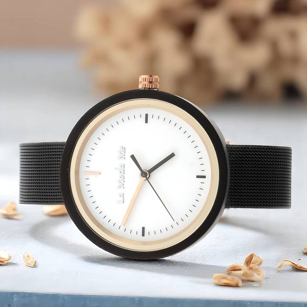 Watch Lumin Ron Black - Eco - Friendly Minimalist Elegant Timepiece - Von Günther zu WindWatches