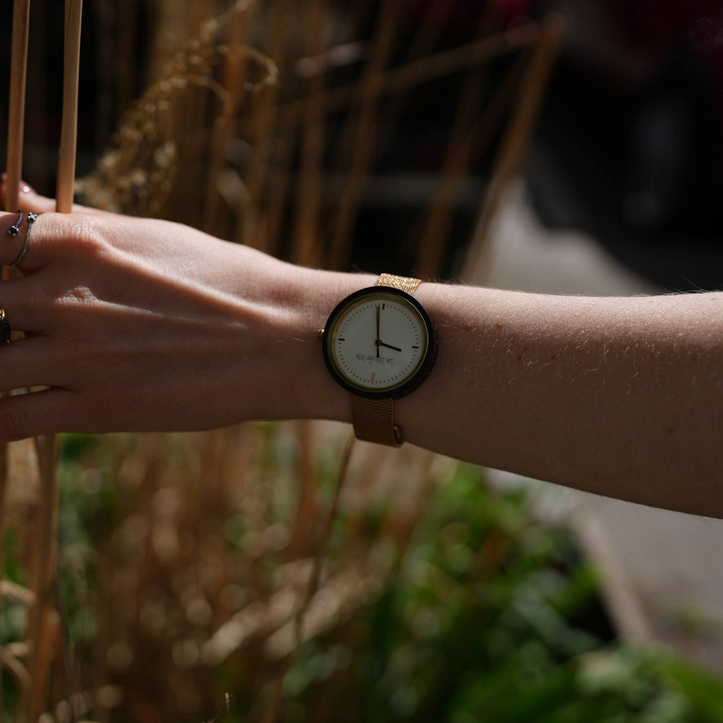 Watch Lumin Rosegold - Eco - Friendly Minimalist Round Timepiece - Von Günther zu WindWatches