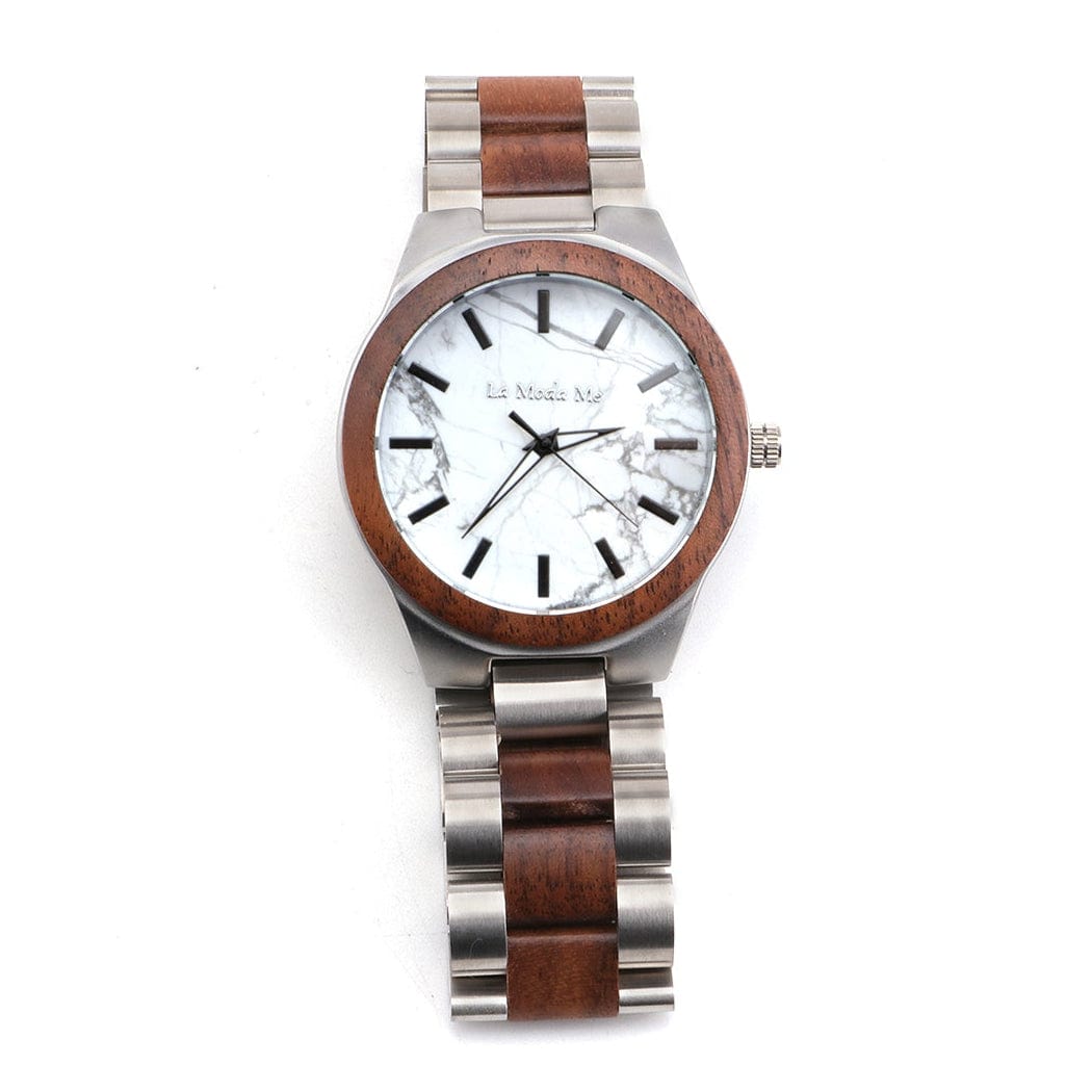 Watch Madira - Eco - Friendly Walnut & Steel Elegant Timepiece - Von Günther zu WindWatches