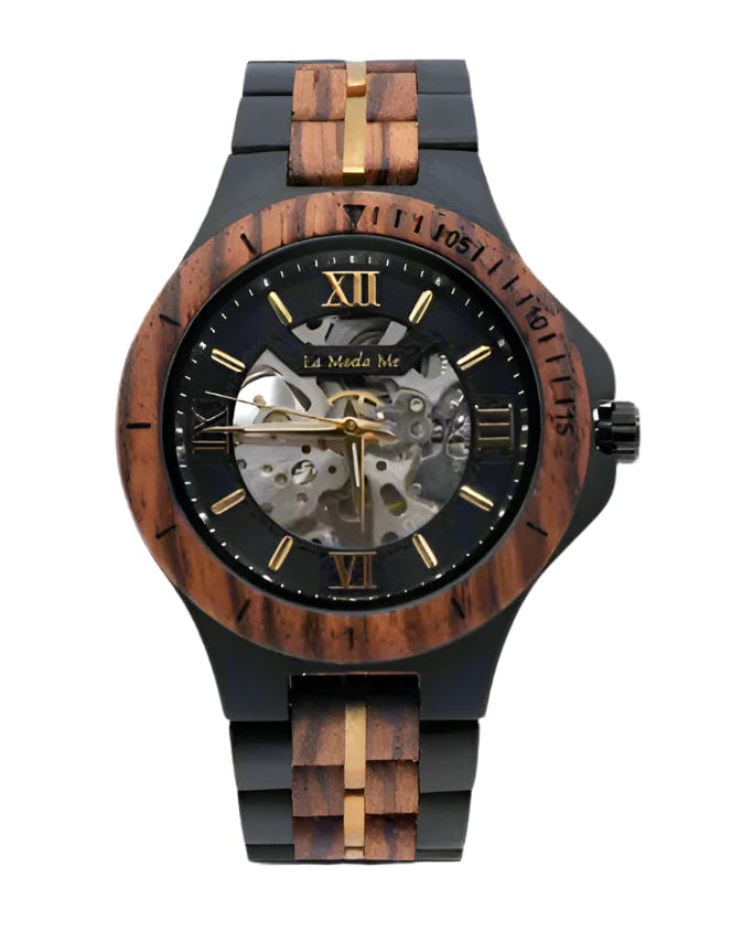 Watch Notterdam Automatic Zebrawood - Eco - Friendly Wooden Watch - Von Günther zu WindWatches