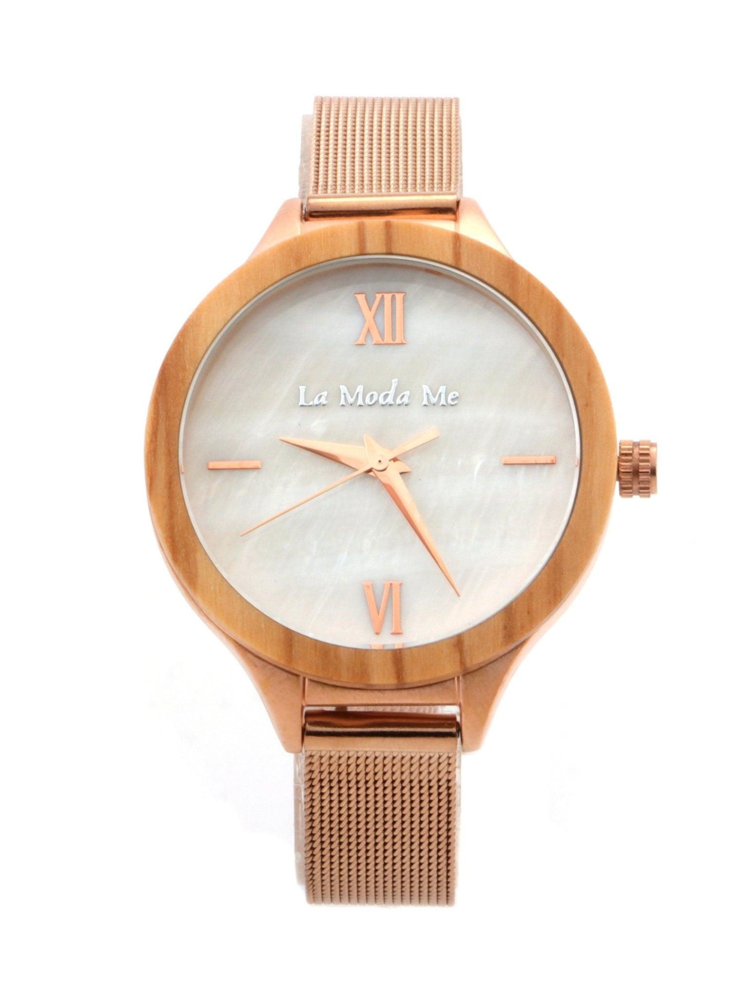 Watch Olivewood Grace - Eco - Friendly Rosegold & Olivewood Timepiece - Von Günther zu WindWatches
