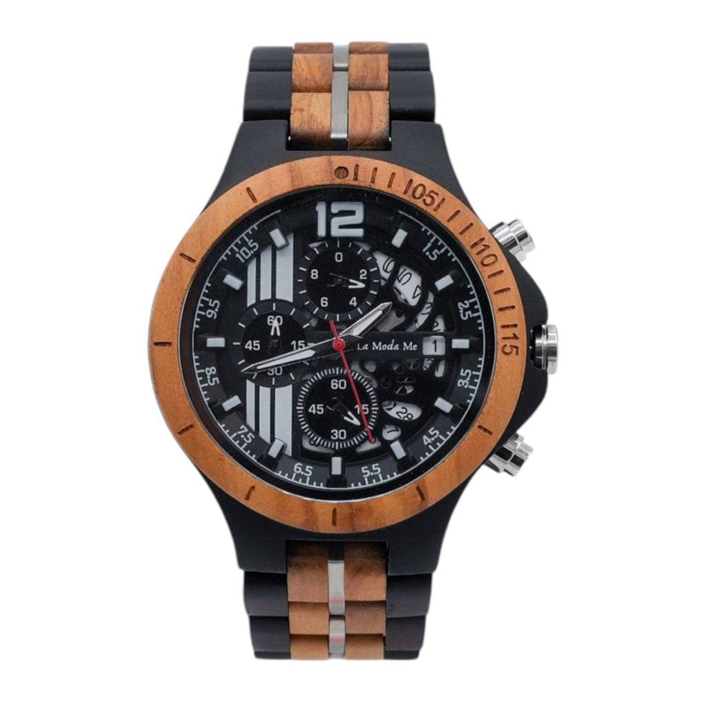 Watch Templer Knight Zebrawood - Eco - Friendly Wooden Timepiece - Von Günther zu WindWatches