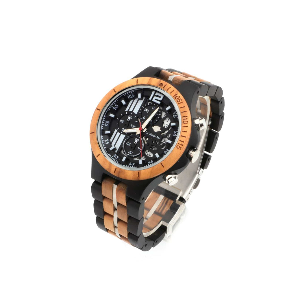 Watch Templer Knight Zebrawood - Eco - Friendly Wooden Timepiece - Von Günther zu WindWatches