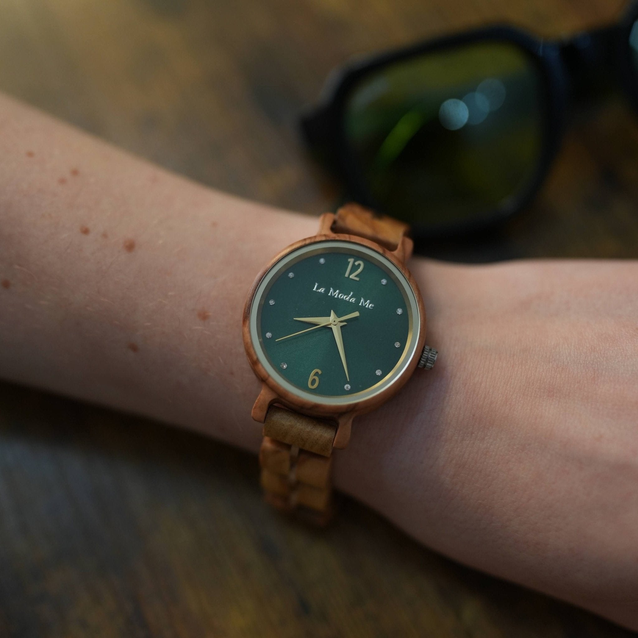 Watch Viridis Olivewood Green - Eco - Friendly Elegant Timepiece - Von Günther zu WindWatches