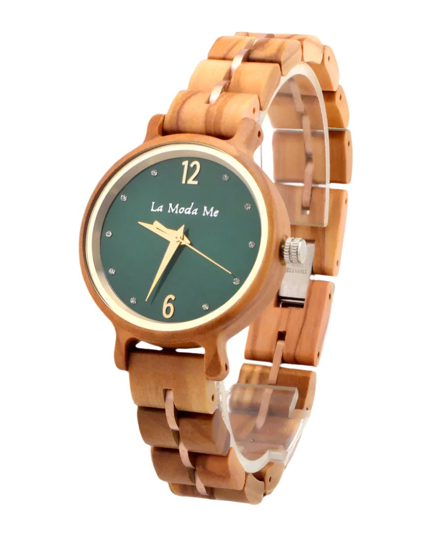 Watch Viridis Olivewood Green - Eco - Friendly Elegant Timepiece - Von Günther zu WindWatches