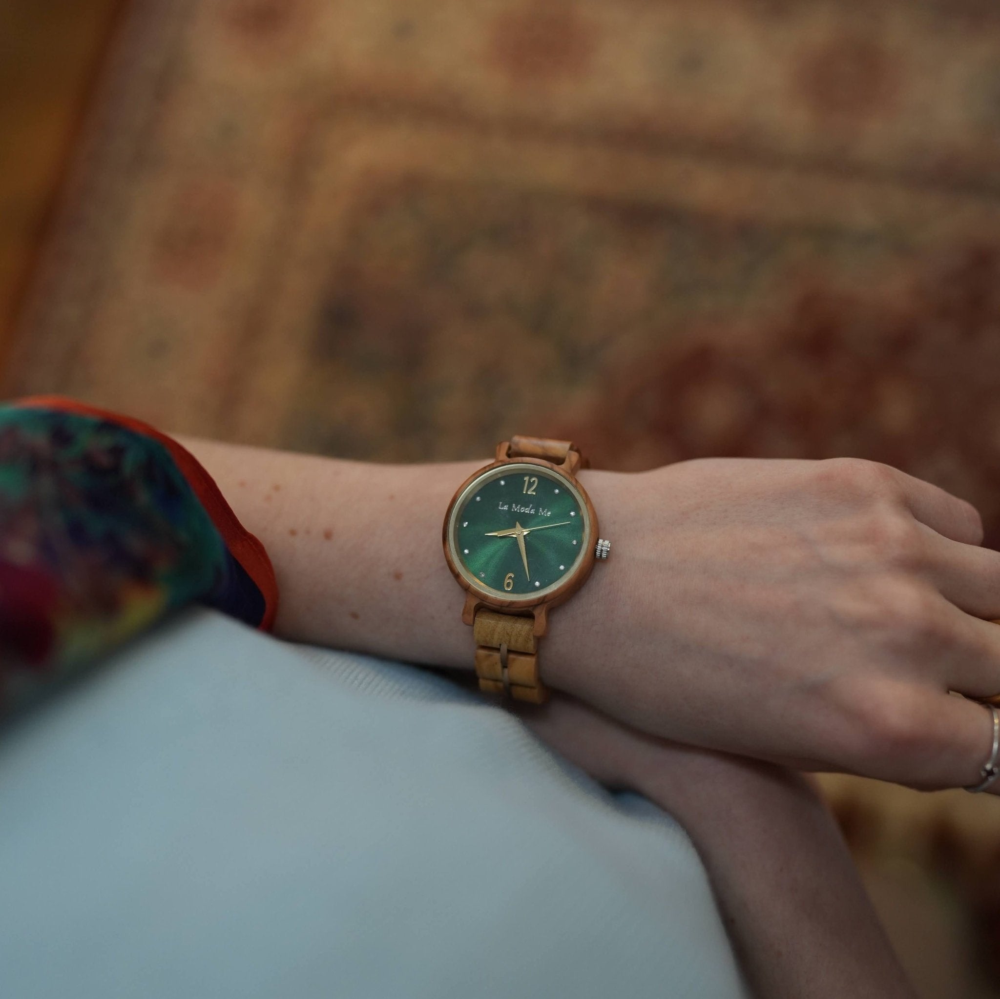 Watch Viridis Olivewood Green - Eco - Friendly Elegant Timepiece - Von Günther zu WindWatches