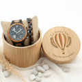 Wooden Set Berlin Nights - Eco - Friendly Watch & Bracelet Bundle - Von Günther zu WindWatches